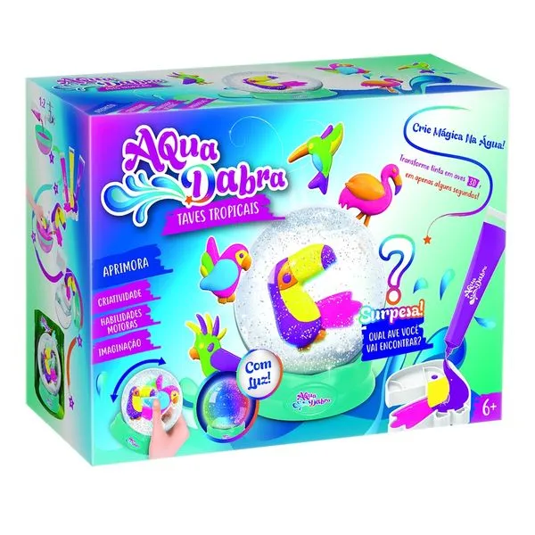 Conjunto de Pintura - Aquadrabra - Globo de Água Animais - New Toys
