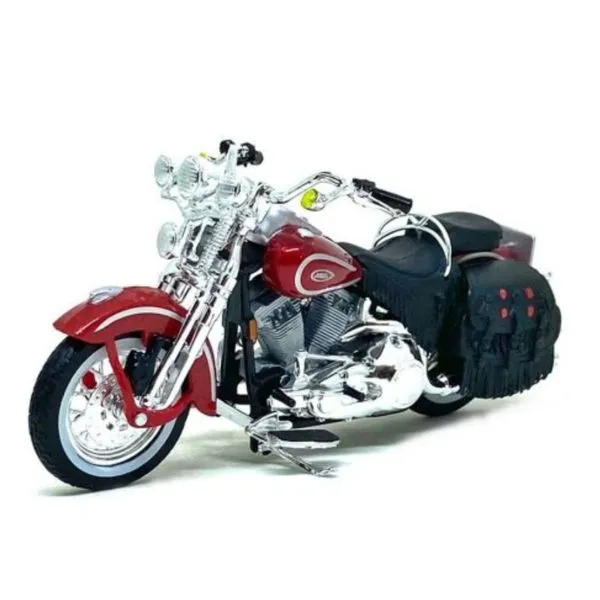 Miniatura Moto Hd Flsts Heritage Softail Springer 1999 1/18 Vermelho Maisto 31360
