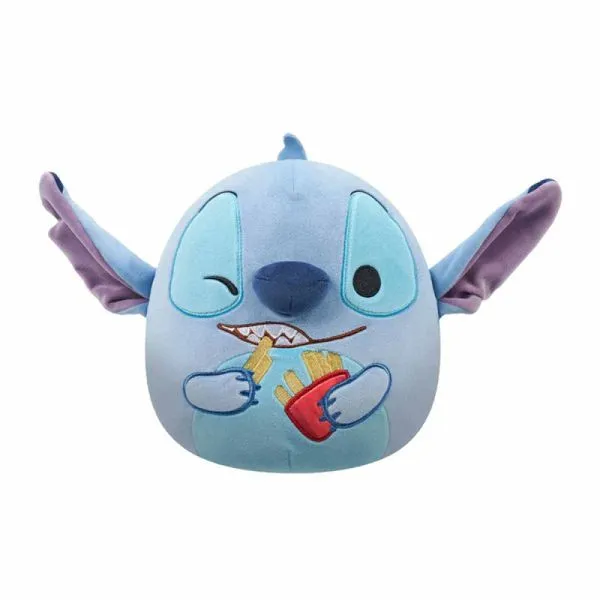 Pelúcia Squishmallow 20cm do Stitch com Batata Frita Disney - Sunny
