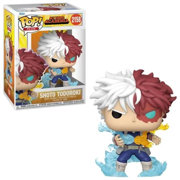 Funko Pop Plus Shoto Todoroki Com Efeitos Gelo e Fogo My Hero Academia