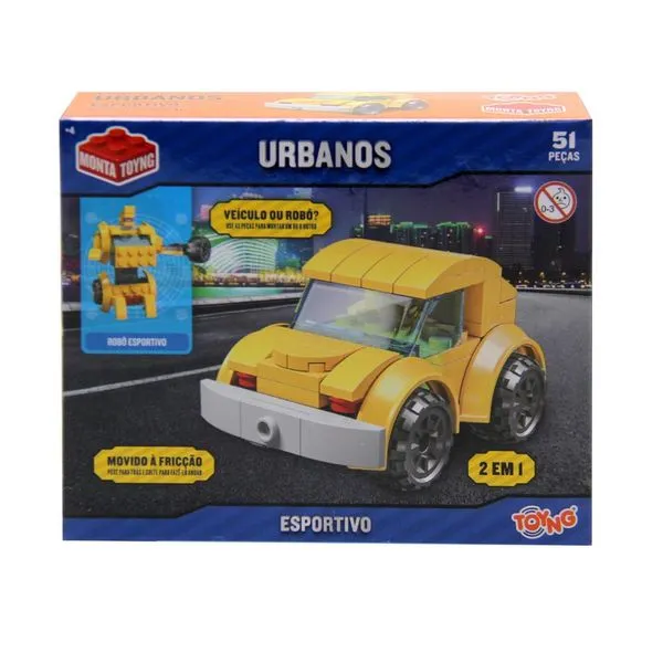 Brinquedo Urbanos Veículo Esportivo Ou Robô Movido À Fricção Toyng