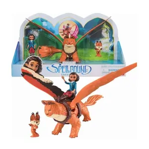 Bonecos Princesa Ellian e Grifo – Figuras Articuladas Enfeitiçados com Mascote e Acessórios