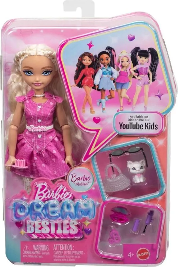 Boneca Barbie Dream Besties Malibu C Acessórios Mattel JKP50