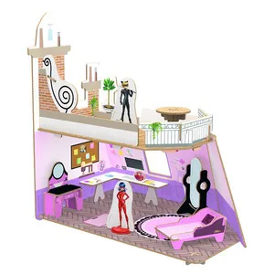 Playset com Acessórios - Miraculous - Quarto da Marinete - Xalingo
