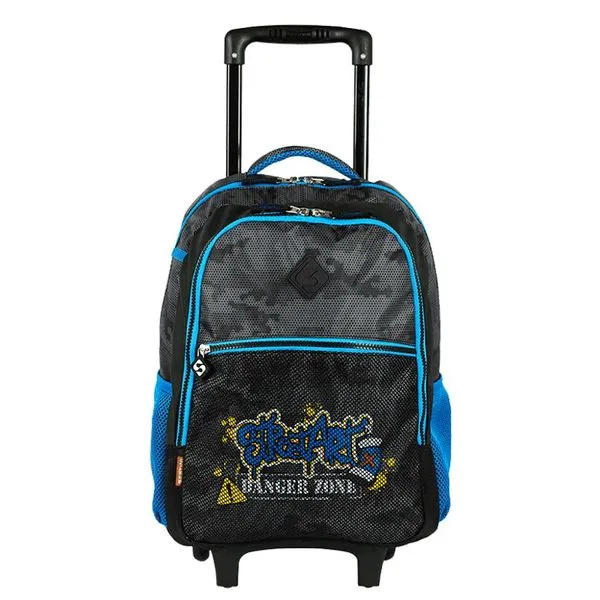 Mochila de Rodinhas Sestini Sem Alça X Grafitti Preto Único