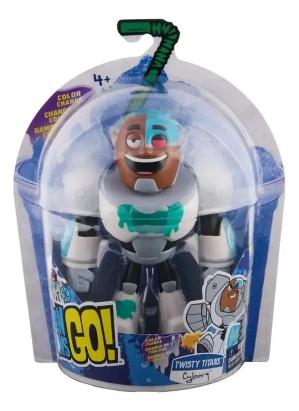 Boneco Cyborg Jovens Titãs Color Change Sunny - 4032