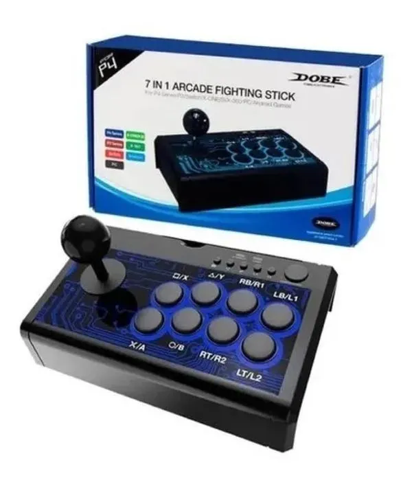 Controle Compatível Playstation 3 Playstation 4 Xbox 360 Nintendo Jogos Arcade Fliperama