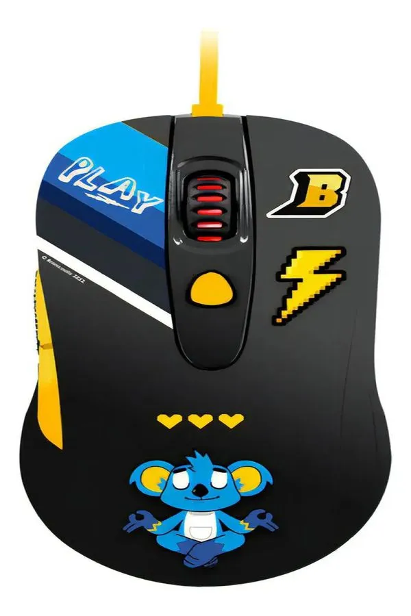 Mouse Gamer com Fio Redragon Cerberus B703 Brancoala Usb 7200 Dpi