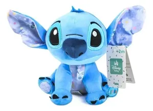 Boneco Pelúcia Stitch 20cm Treme Treme Rabinho Original Disney Azul