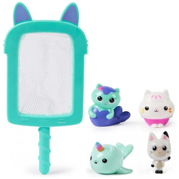 Divertido Jogo de Mergulho Swimways Gabbys Dollhouse Dive n Catch, Acessórios de Piscina para Crianças, Brinquedos Aquáticos para Festa na Piscina