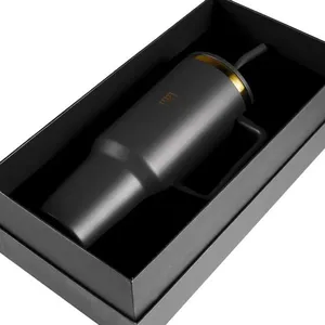 Kit Copo Térmico com Canudo Edição Floral Gold 1,2 L Preto U / Preto