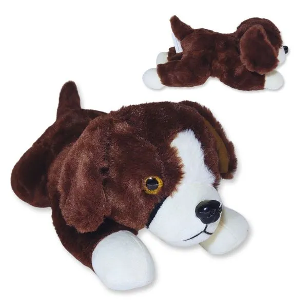 Cachorro De Pelúcia Marrom Chocolate Super Macio Fofo Infantil