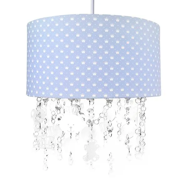 Lustre Tubular Cristais Ursinho Príncipe