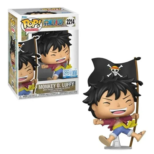 Boneco Funko Pop Animation One Piece Monkey D Luffy Com Bandeira 2214