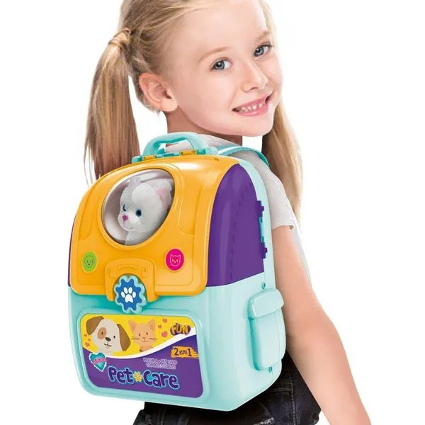 Adotados Fun Mochila Pet Care Mochila 2 Em 1 Acessórios Único