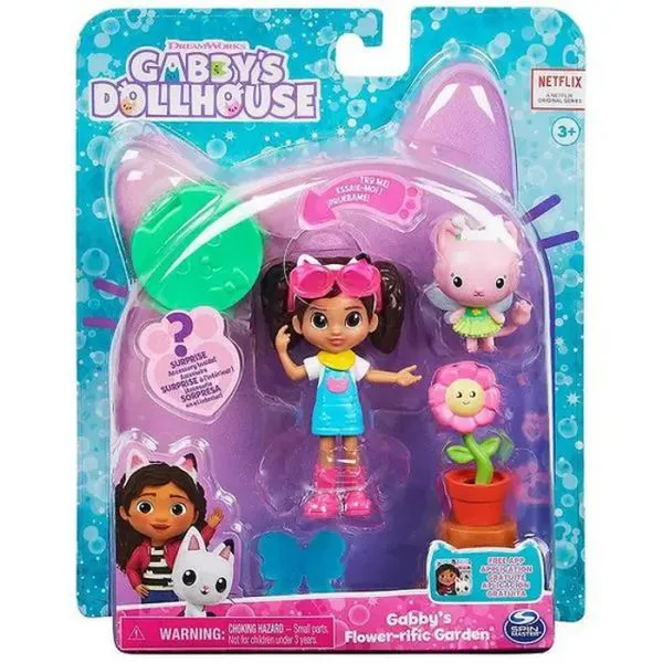 CONJUNTO COM BONECA JARDIM PLANTÁSTICO DA GABBY - GABBY'S DOLLHOUSE - SUNNY