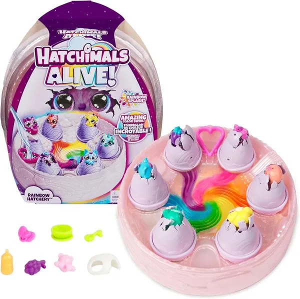 Hatchimals Alive Rainbow Hatchery - Pack com 6 Ovos - Sunny