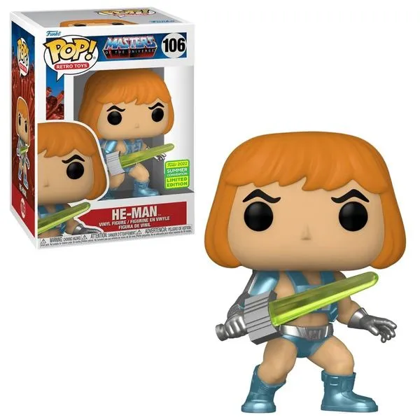 Boneco Funko Pop He-Man #106 Masters Of The Universe Retro Toys Original
