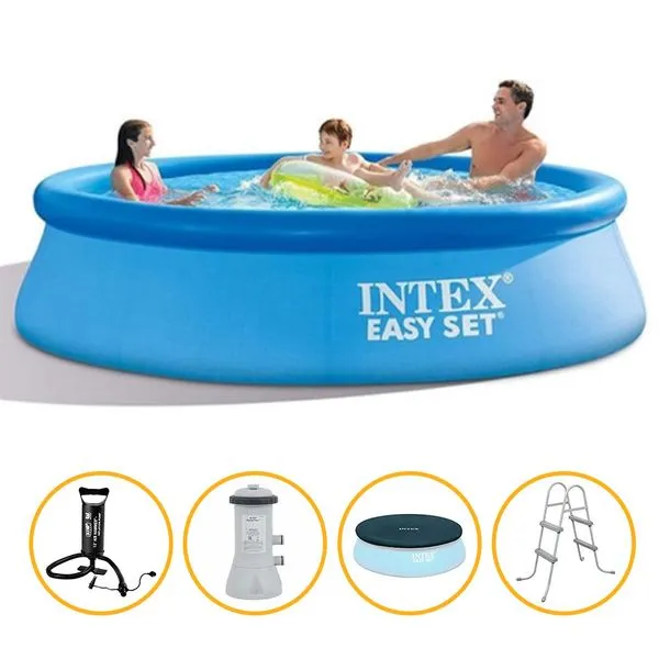 Piscina Inflável Easy Set 7.290 Litros Completa Filtro 110v - Intex