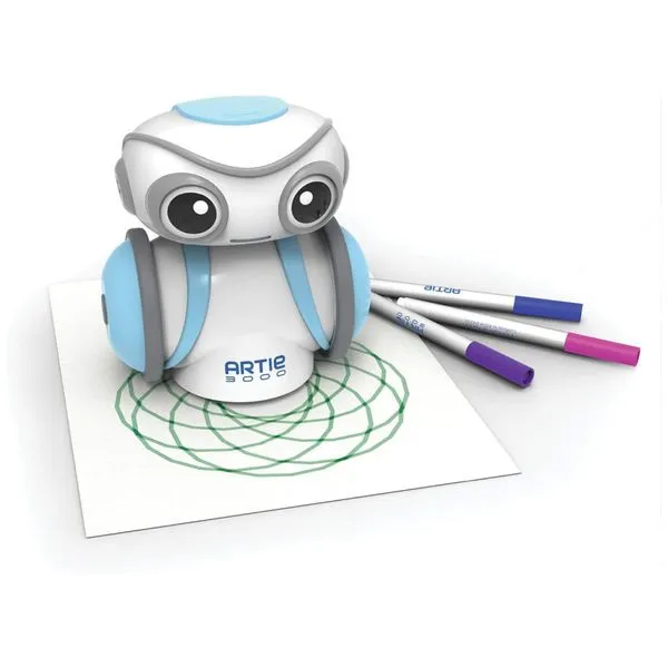 Artie 3000 Robô Educativo Inteligente Auxiliar de Programação para Crianças 3 Anos ou Mais, EDUCATIONAL INSIGHTS 1125, Branco 110v