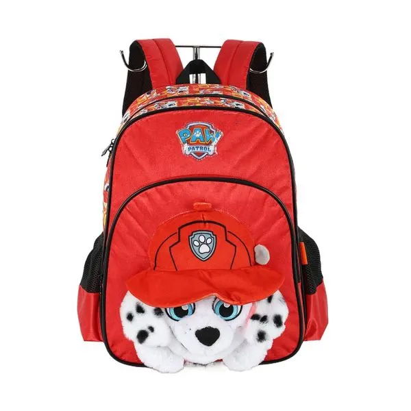 Mochila de Costas Luxcel Patrulha Canina Vermelho Único