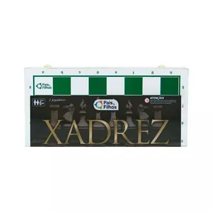 Jogo Xadrez Estojo Em Madeira Pais E Filhos - 2828