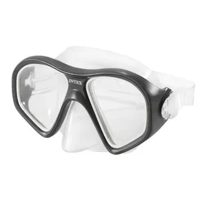 Máscara De Mergulho Policarbonato Reef Rider Preta Piscina Mar - Intex