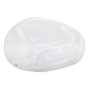Poltrona Sofá Inflável Beanless Individual Transparente Intex