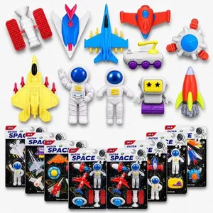 10 Kits Lunar Foguete Astronauta Naves Lembrança para Sacola Surpresa Festa Infantil