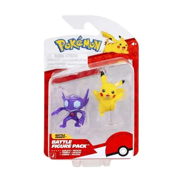 Bonecos Sableye + Pikachu - Pokémon - Battle Figure Pack - Jazwares