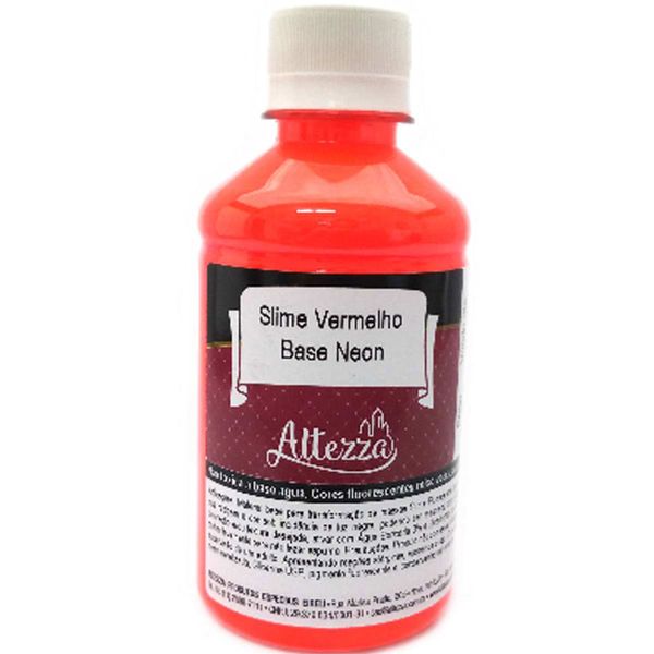 Base para Slime - 250 Gramas - Slime Vermelho - Base Neon - Reval