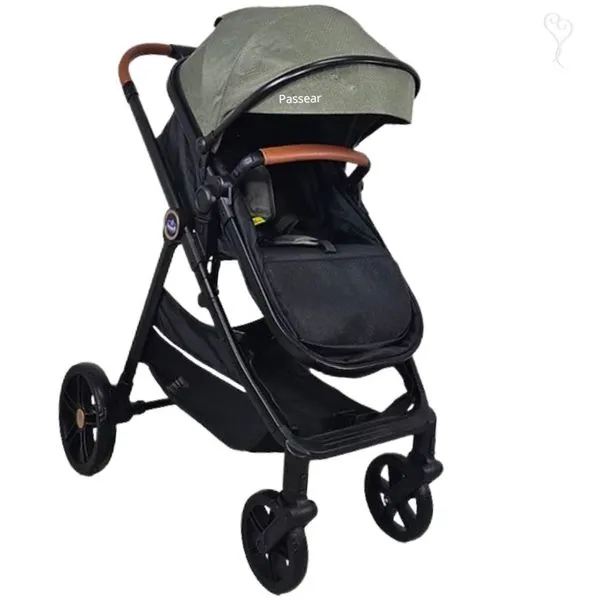 CARRINHO DE BEBE 3 EM 1 APOLO VERDE- PASSEAR BABY