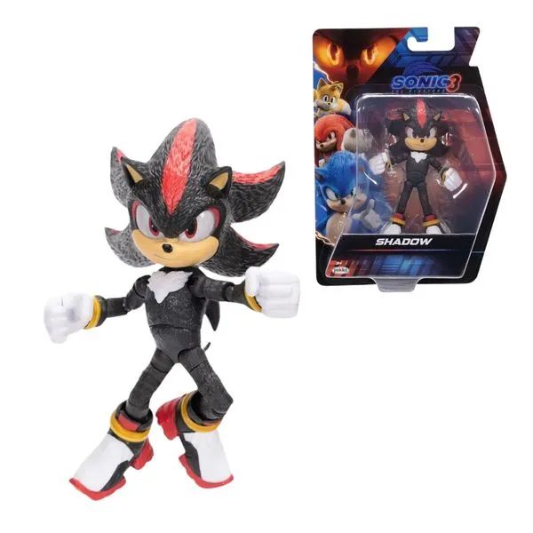 Boneco Shadow Sonic 3 Figura de Ação Articulada Colecionável Sunny Oficial