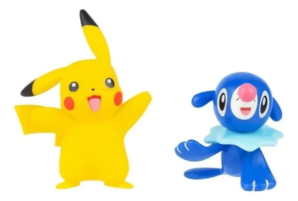 Boneco Pokémon Pikachu + Popplio Colecionável Sunny - 3422