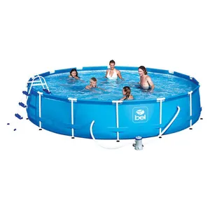 Piscina de Armação 13.000 Litros + Cobertura + Lona + Escada + Filtro 127V Bel 13.000 Litros