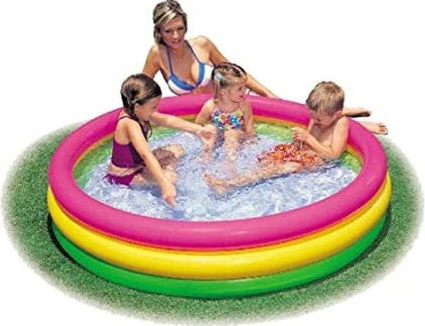 Piscina Inflável Infantil Pôr do Sol - 131 Litros - 114x25 cm - Intex