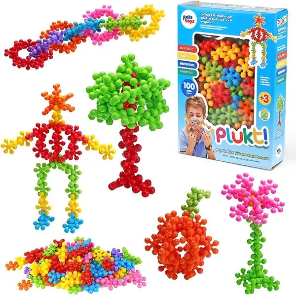 Brinquedo Montar Plukt Estrelados Educativo Criativo
