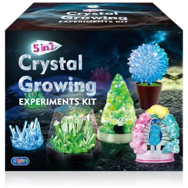 Kit de Cultivo de Cristais para Crianças Aprendizado de Ciências STEM e Presente Criativo UNGLINGA