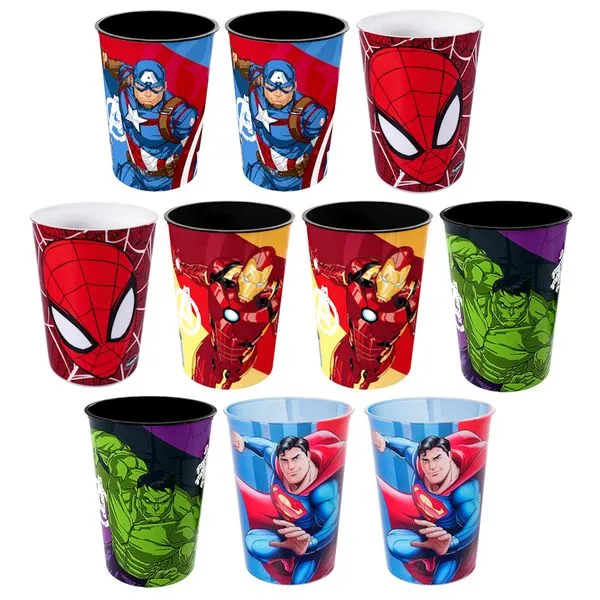 10 Copo Hulk Capitão América Super Homem de Ferro Aranha para Base Ovos De Páscoa