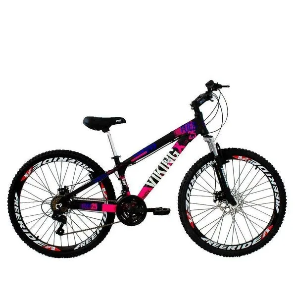 Bicicleta Viking X Tuff25/30 Freeride Aro 26 Freio Disco 21 Velocidades