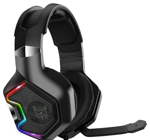 Fone de Ouvido Gamer com Fio Rgb 7.1 SuperBass Knup 489 Cor Preto