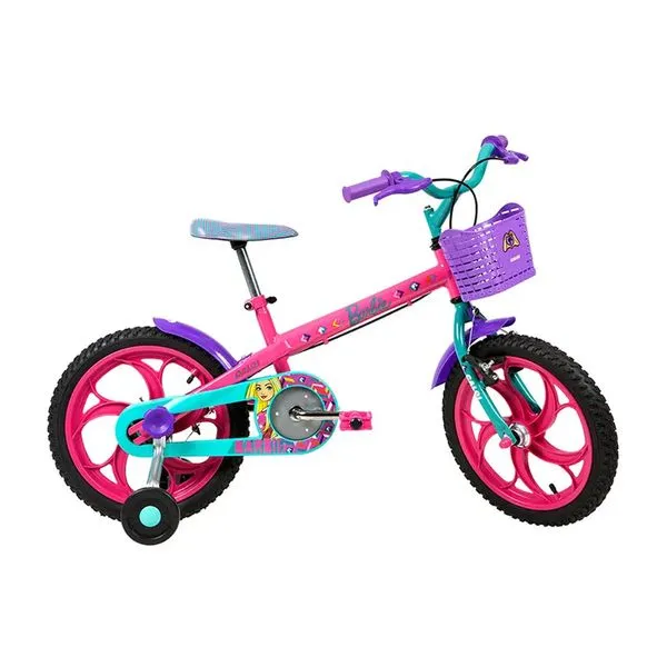 Bicicleta Aro 16 - Barbie - Rosa - Caloi