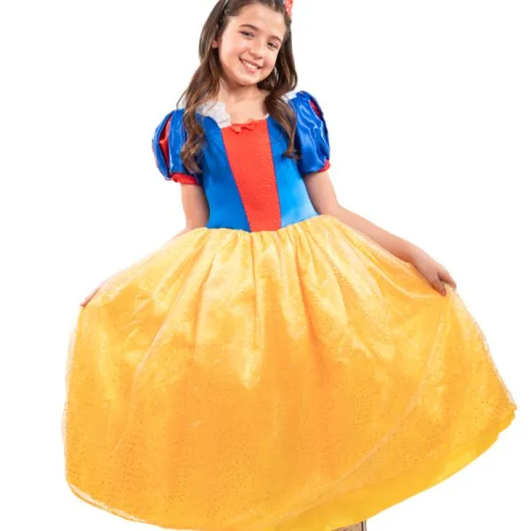 Fantasia Infantil Branca de Neve Luxo G