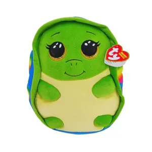 Pelúcia Ty Squishy Beanies Tartaruga Shrugs Verde, macio e divertido! Ideal para o quarto, decorar e presentear com carinho e segurança