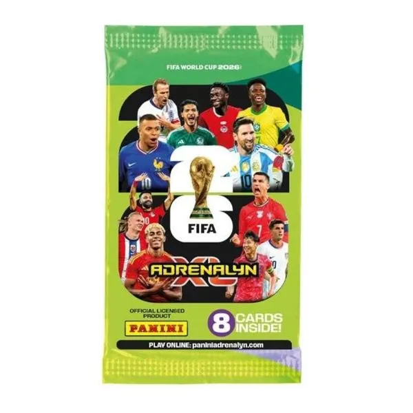 Jogo De Cartas - Adrenalyn - Copa Do Mundo 2026 - Envelope Com 8 Cartas - Panini