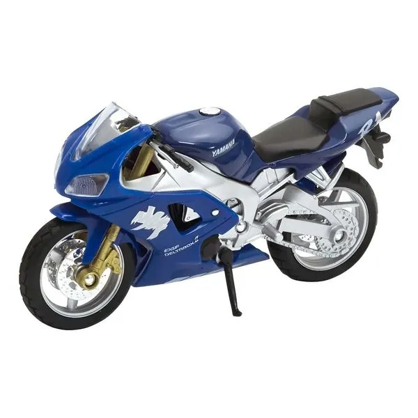 Miniatura Moto Yamaha YZF-R1 1999 Coleção Mix1:18 Welly