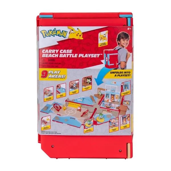 Playset Mochila Pokémon Batalha De Praia Sunny - 3487