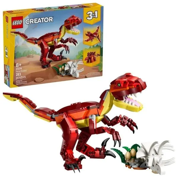 Lego Creator 3 Em 1 Dinossauro Feroz 283 Peças - 31379