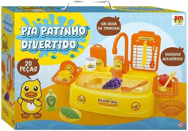 PIA PATINHO DIVERTIDO A PILHA - DM BRASIL