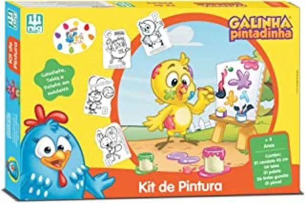 KIT DE PINTURA GALINHA PINTADINHA - NIG